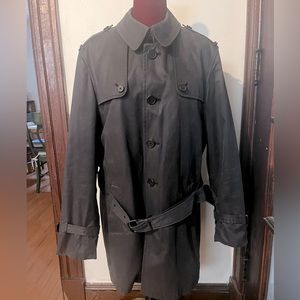 Charcoal Gray DKNY Trench Coat size 40R